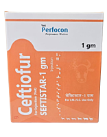 CEFTIOFUR INJ 1 gram