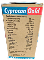 CYPROHEPTADINE & MULTI MINERAL, VITAMIN BOLUS 4s