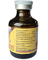 SULPHAMETHOXAZOLE + TRIMETHOPRIM (Only IV)